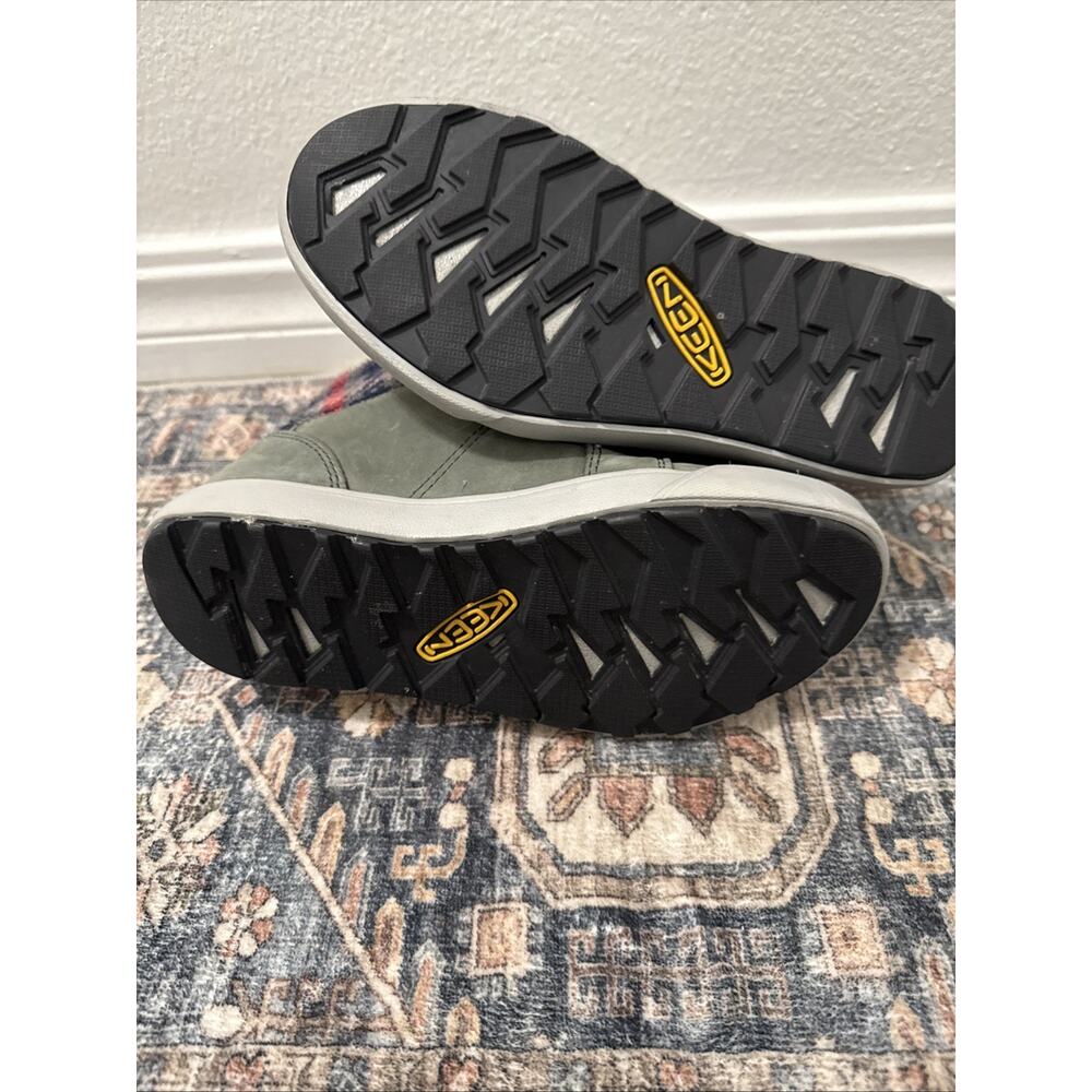 KEEN = Elena Women's Gray Leather & Plaid Insulated Mid Top Boots Hiking 5.5 New - Picture 6 of 6